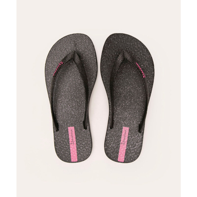 C A chinelo infantil fiesta glitter ipanema preto