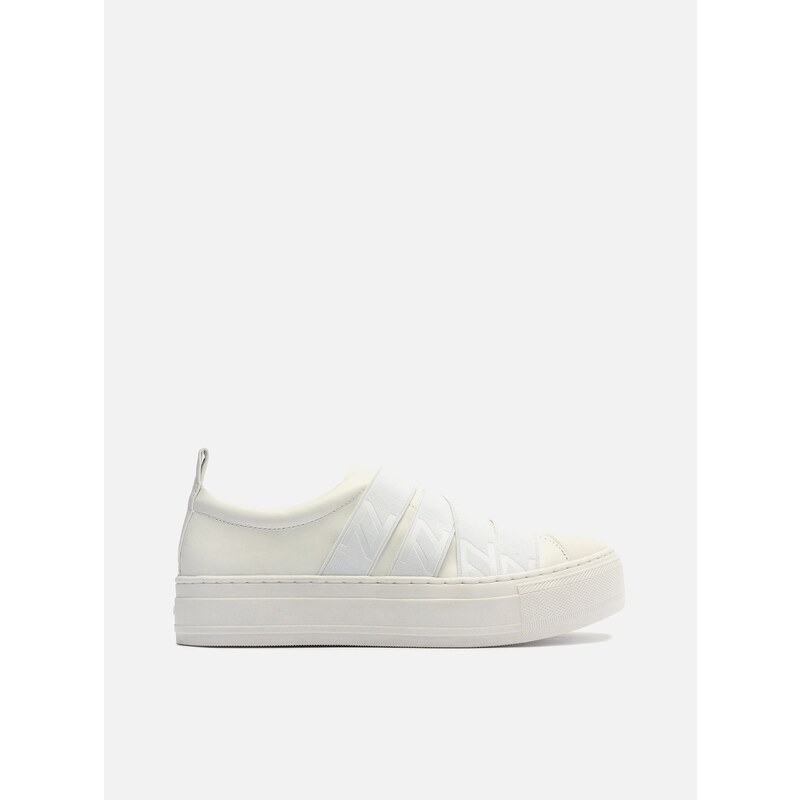 Slip On Branco Couro Flatform El sticos Arezzo GLAMI .br