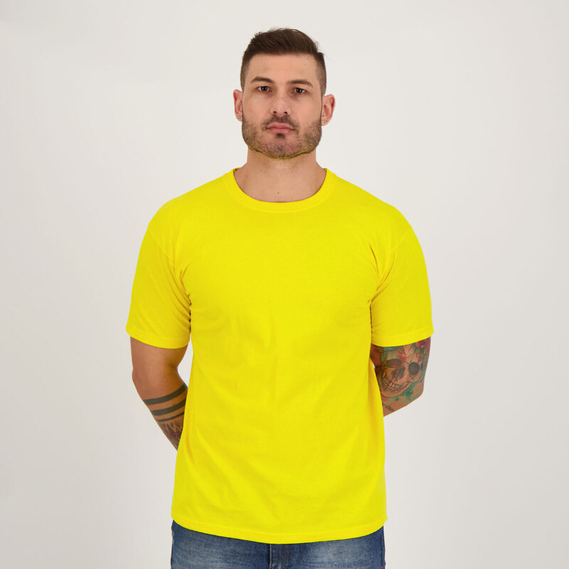 Fruit Of The Loom Camiseta Dras Basica Amarela 