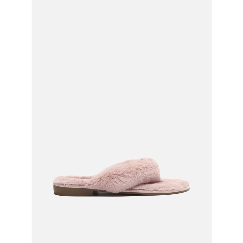 Chinelo Rosa Pelo Home Arezzo