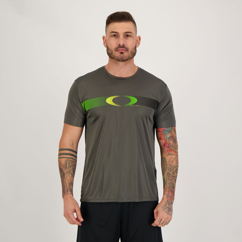 Camiseta Oakley Heritage Skull Tee Verde Escuro