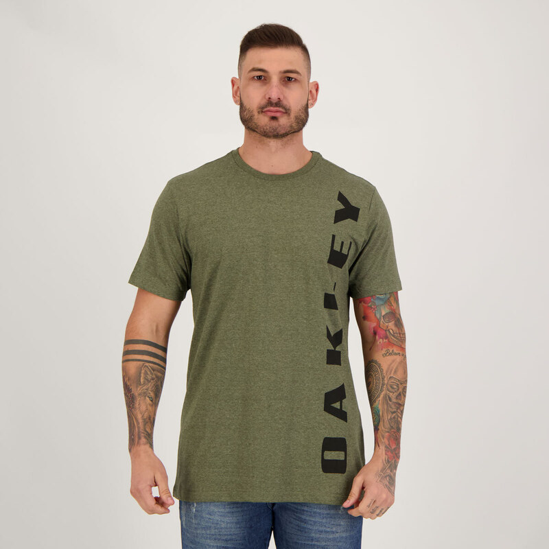 Camiseta Oakley Heritage Skull Tee Verde Escuro