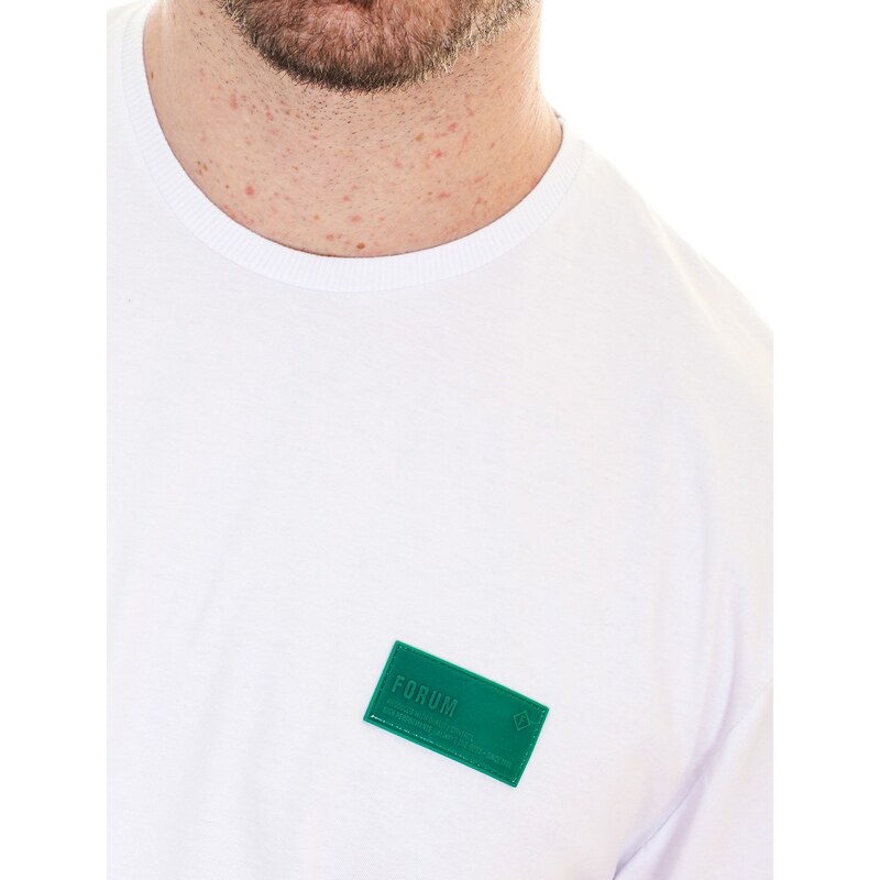 Camiseta Forum Masculina New Box Rubber Tag Branca