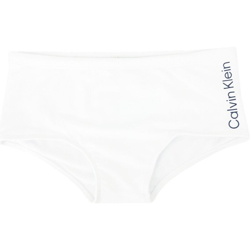 Sunga Calvin Klein Swimwear Trunk Vertical Logo Branca