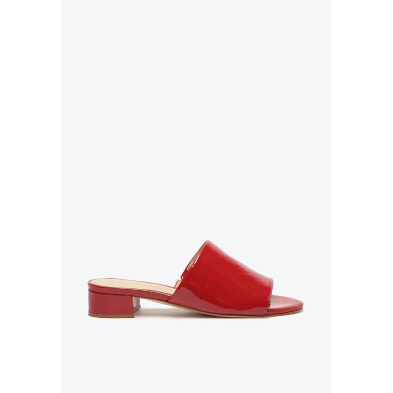 Mule fashion vermelho schutz