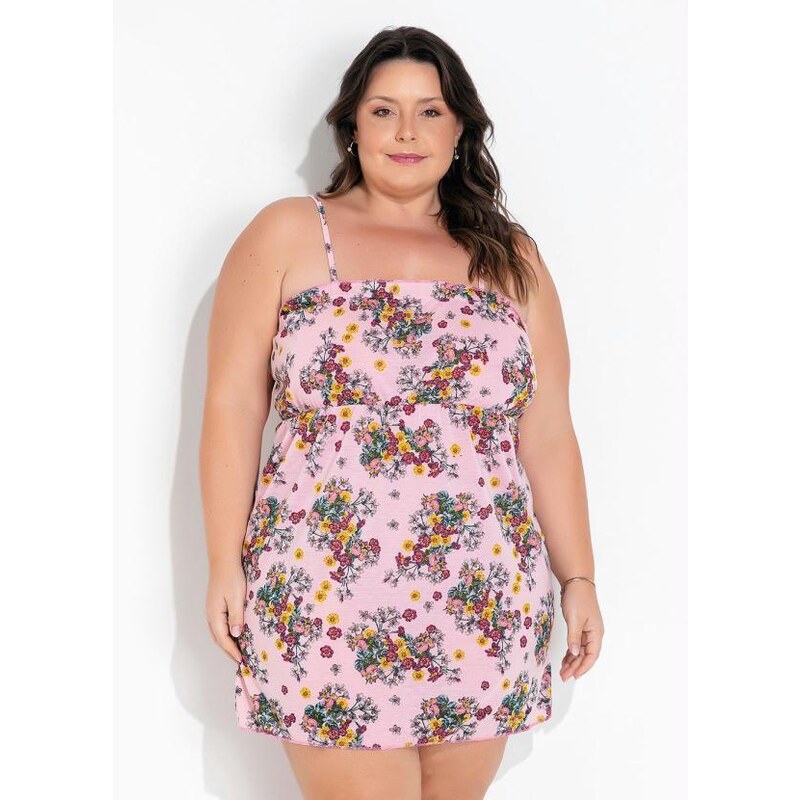 Marguerite Camisola Plus Size Floral Botâncio de Babadinho - GLAMI