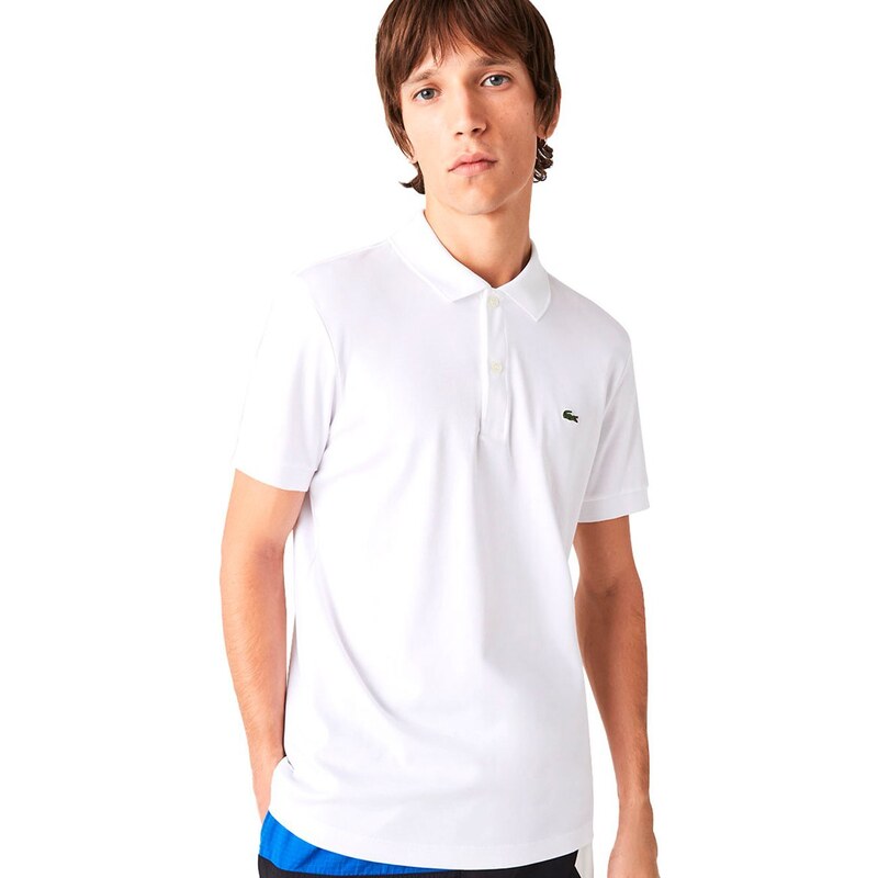 POLO MASCULINA REGULAR MANGA CURTA AZUL MÉDIO LACOSTE