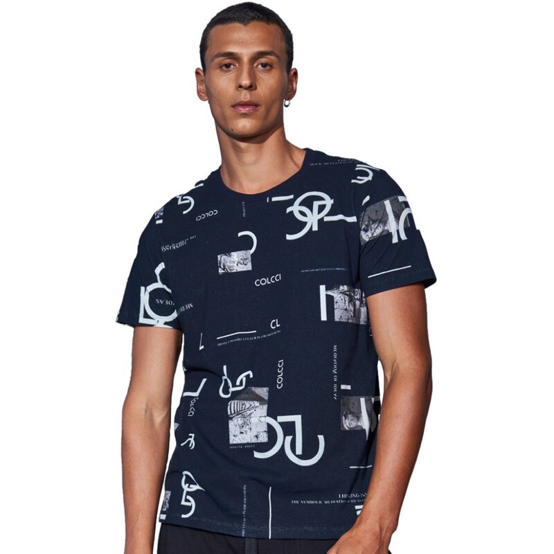 Camiseta t shirt colcci estampada masculina