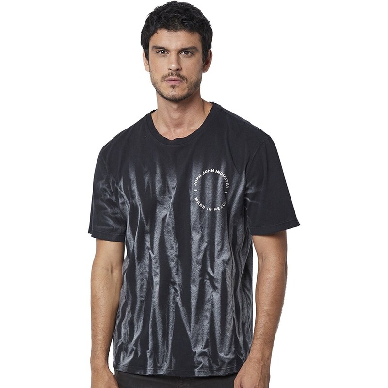 Camiseta Slim Fit Side Skull John John Masculina - John John