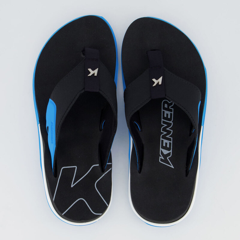 Chinelo kenner best sale azul e preto