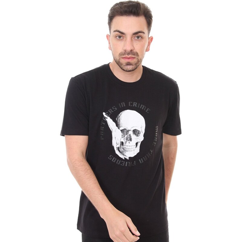 Camiseta Slim Fit Side Skull John John Masculina - John John