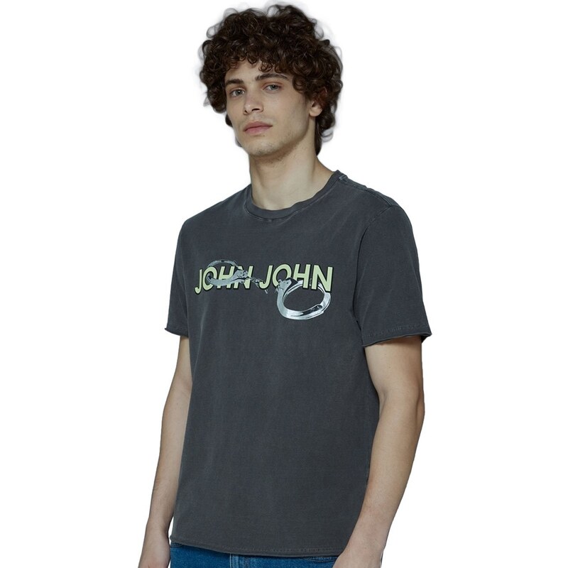 Camiseta John John Masculina Rx Blurred Chest Preta