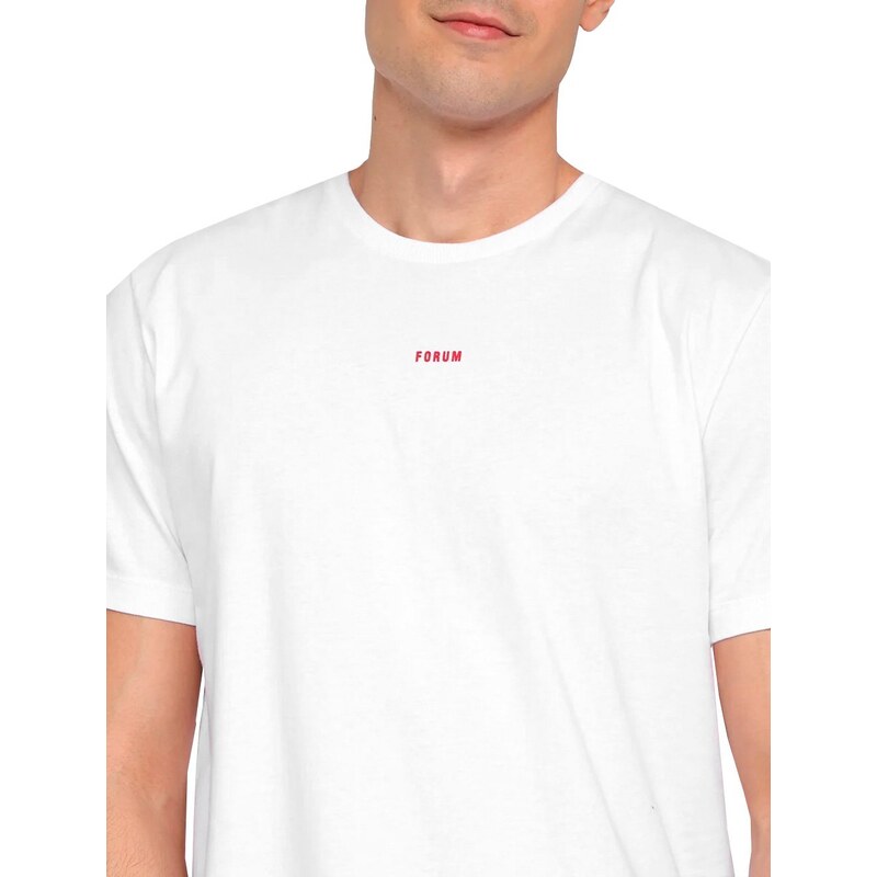 Camiseta Forum Masculina New Box Essentials Logo Branca