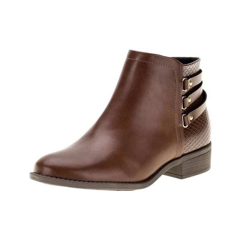 Bota cano curto modare elástico hot sale lateral feminina