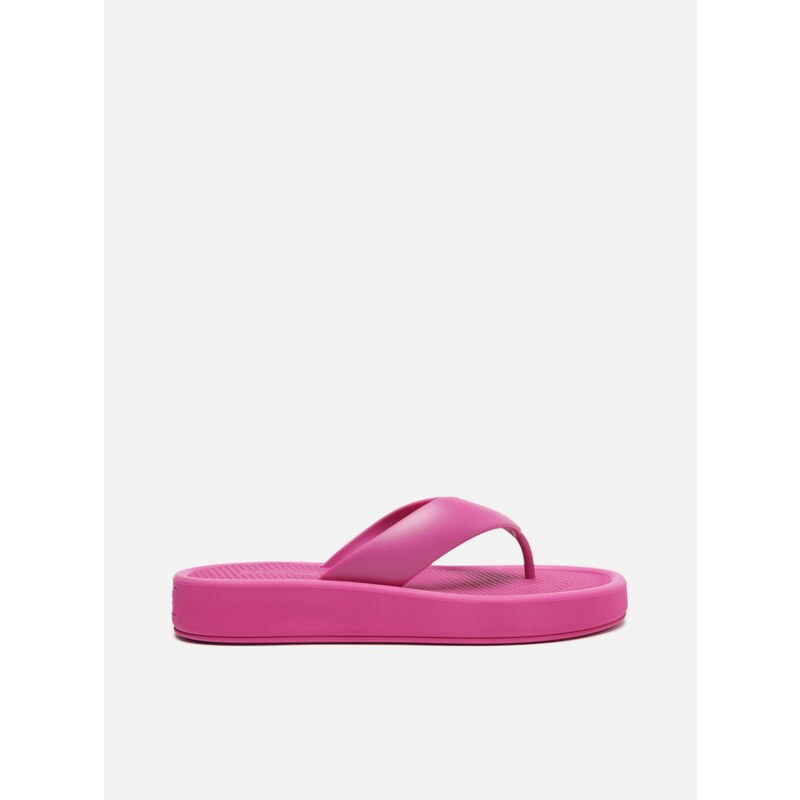 Flip Flop Roxo Flatform Tiras Largas Brizza Arezzo