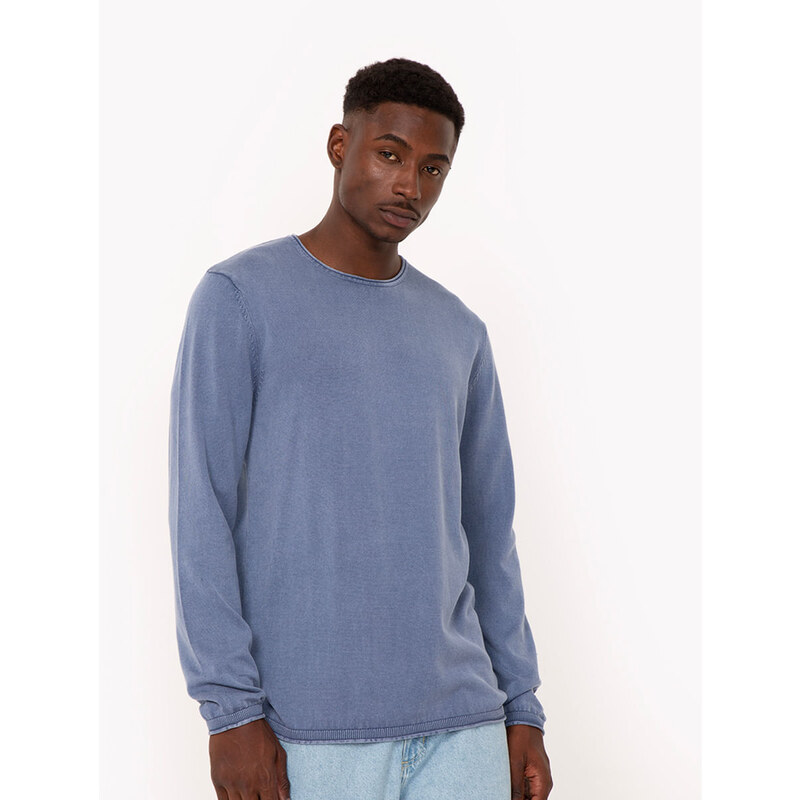 C&A suéter de tricô estonado azul