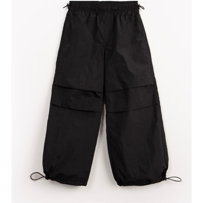 C&A calça parachute infantil com bolsos preto