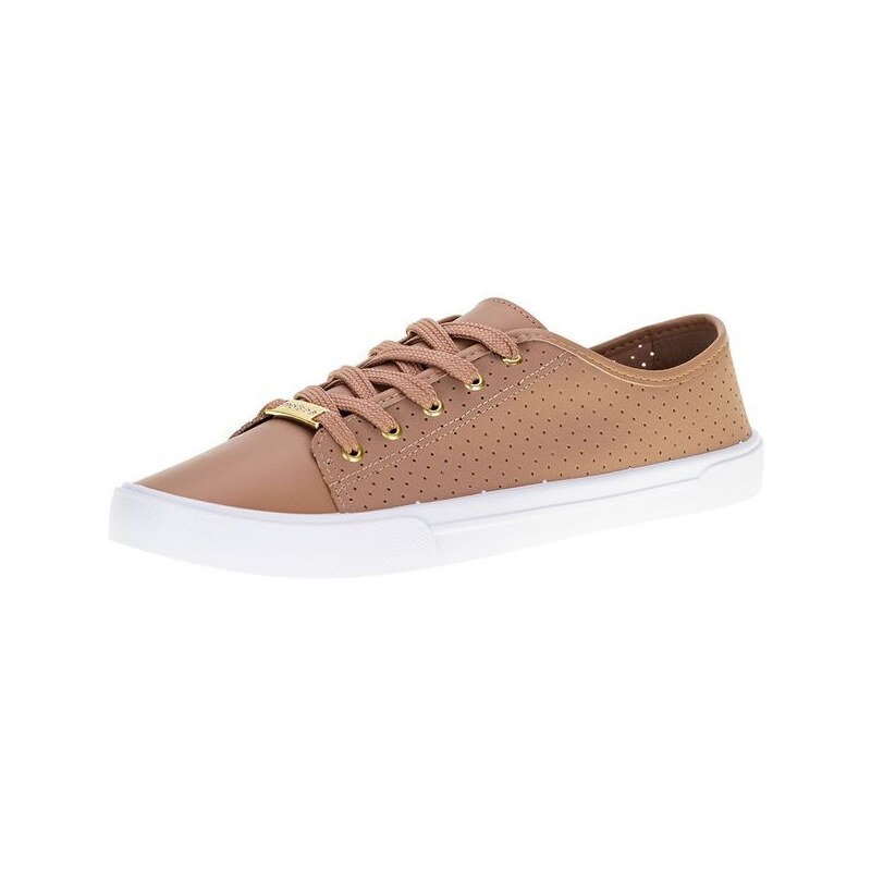 Tênis feminino casual textura hot sale moleca