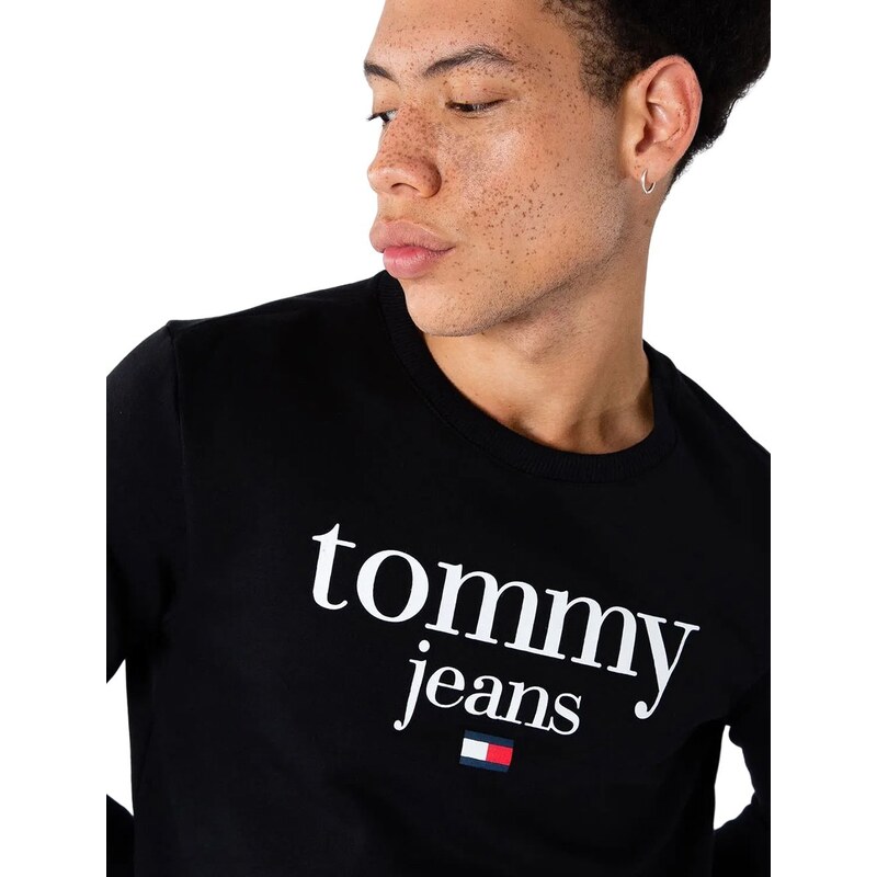 Moletom Tommy Jeans Masculino Regular Crewneck Modern Corp Logo