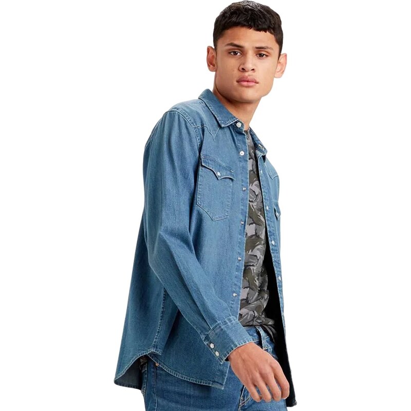 Camisa jeans levis classic hot sale western