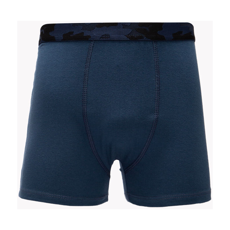 C&A cueca boxer de algodão camuflado azul marinho