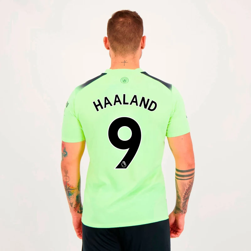 Puma Manchester City 2023 Away 9 Haaland Jersey - FutFanatics