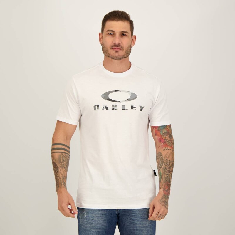 Camiseta Oakley Mythologies Big Logo Branca 