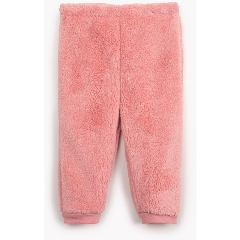 C&A calça de pelúcia infantil rosa