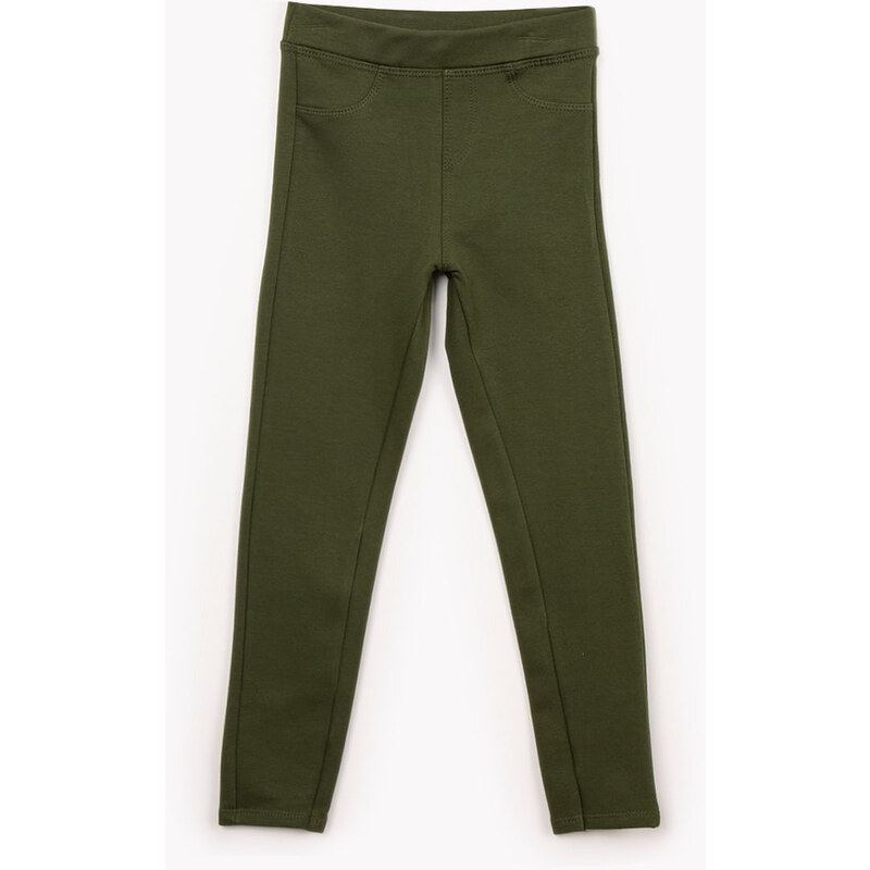 C&A calça legging infantil verde militar