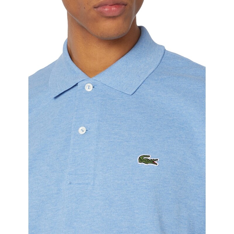 Polo Lacoste Masculina Classic Fit Mescla Areia