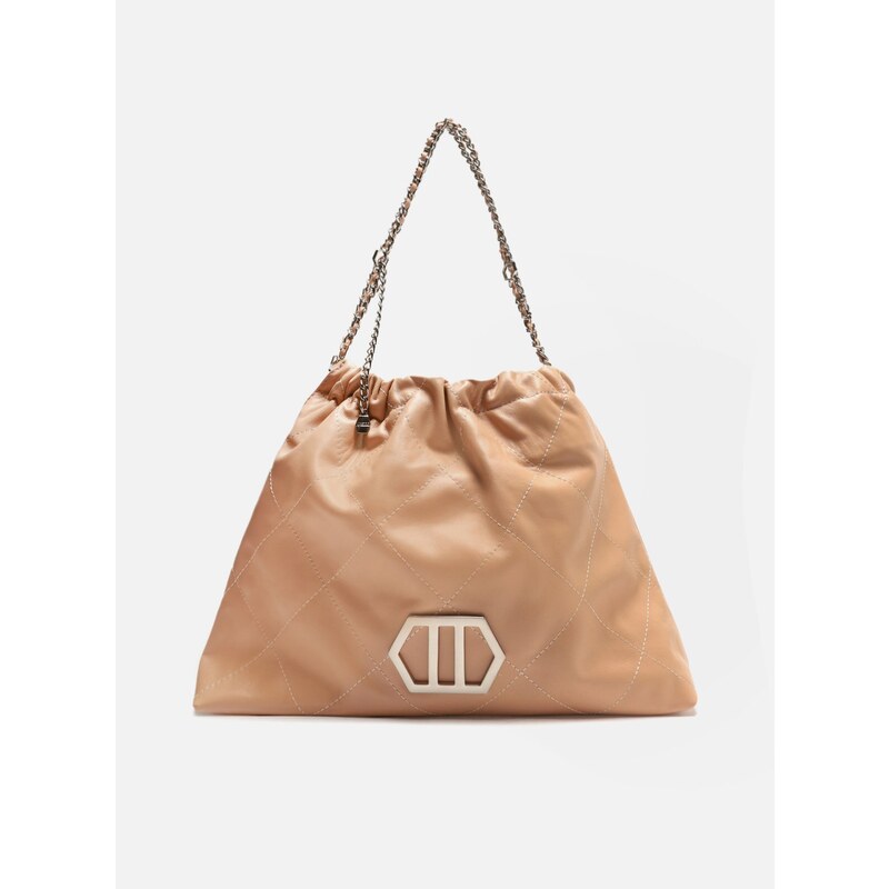 Bolsa Hobo Nude Couro Ester Grande Arezzo GLAMI .br