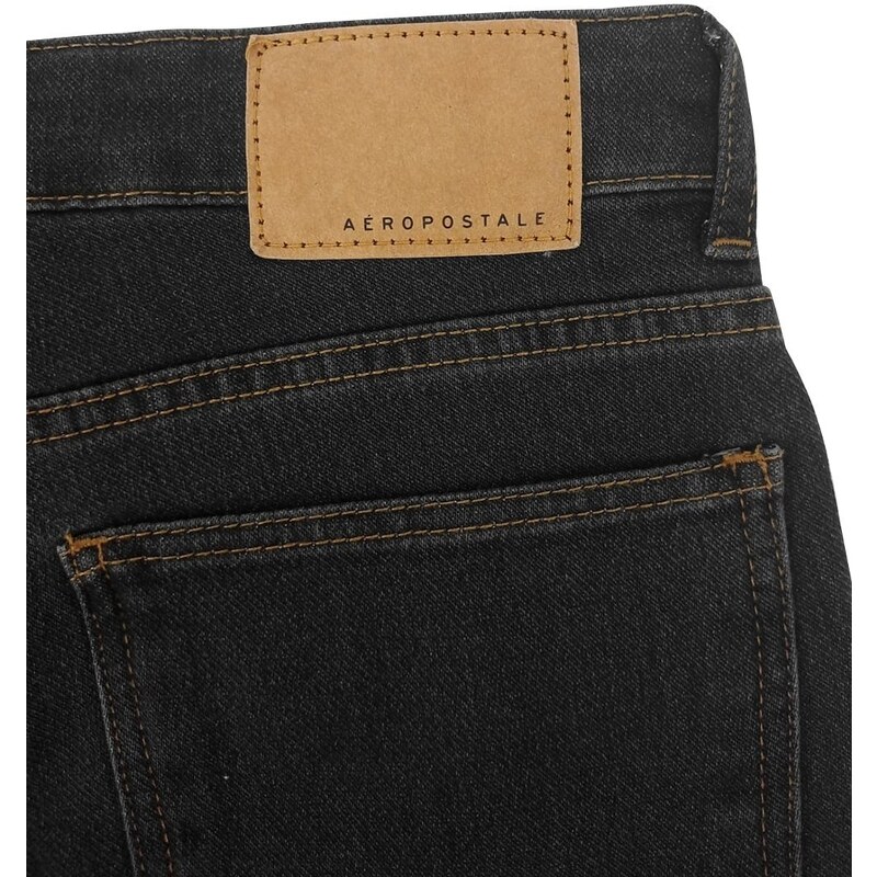 Calça Aeropostale Jeans Masculina Slim Pockets Black Preta