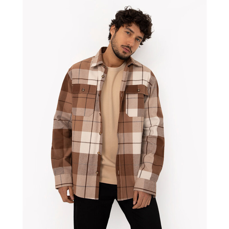 Camisa Flannel Maxi Xadrez Wood