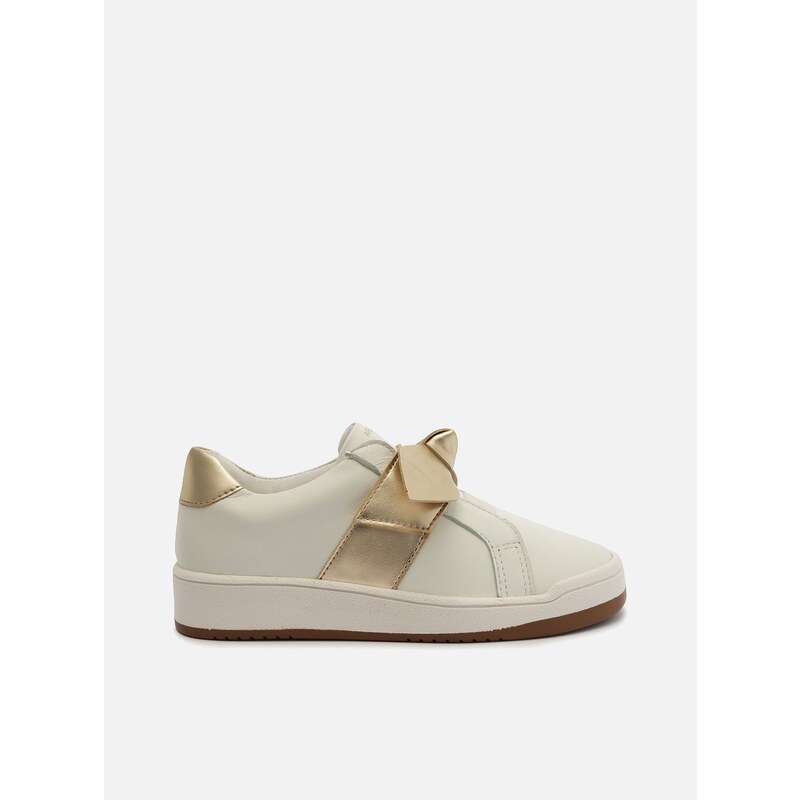 T nis Slip On Infantil Branco La o Dourado Arezzo