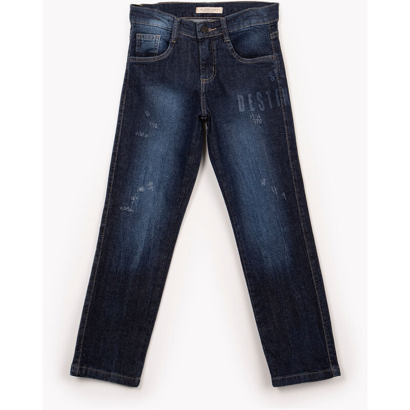 C&A calça jeans infantil slim com bolsos azul