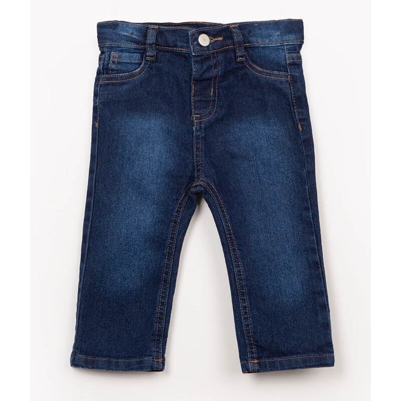 C&A calça infantil reta jeans azul escuro