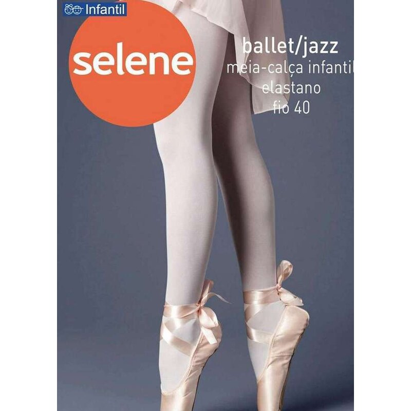 Meia Calça Infantil Fio 40 Ballet Selene 9580-001 500-Branco