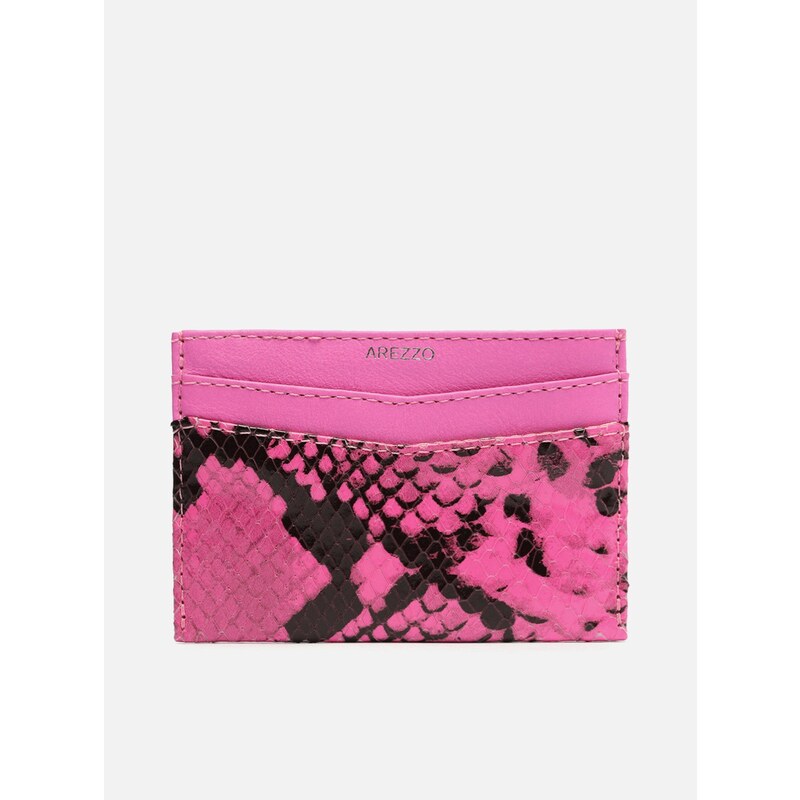 Porta Cart o Rosa Animal Print Arezzo GLAMI .br