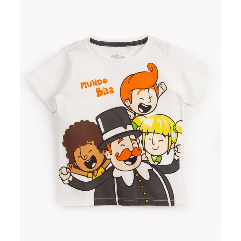 Camiseta Camisa Infantil Luluca no Mundo