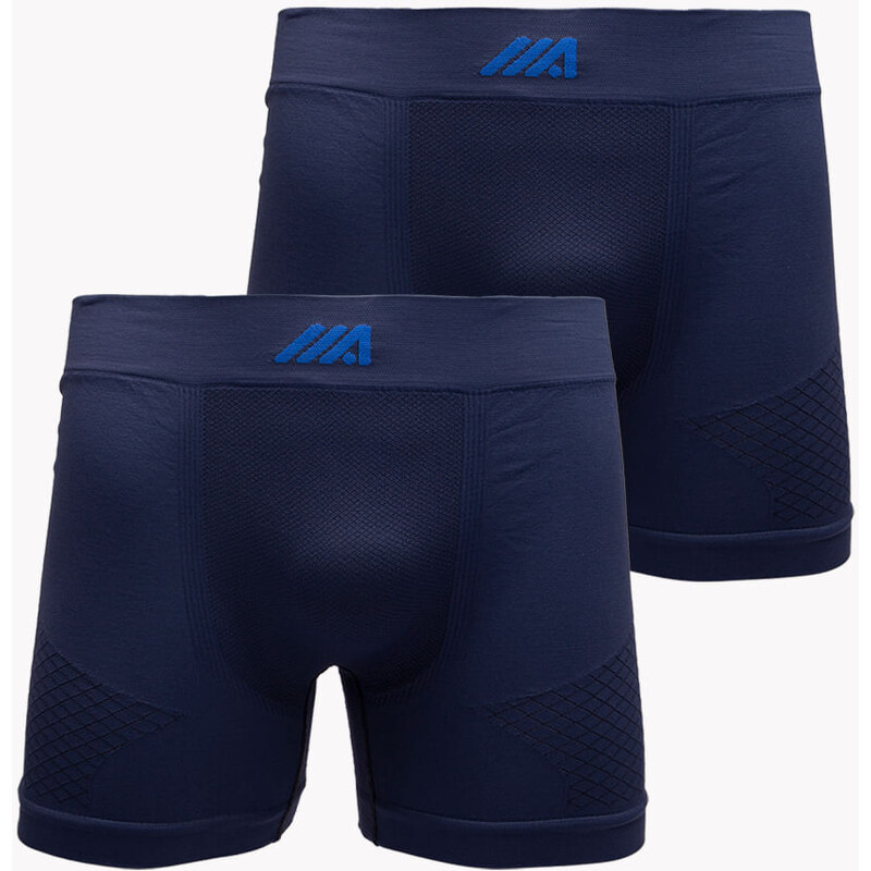 C&A kit de 2 cuecas boxer esportivo ace azul marinho 