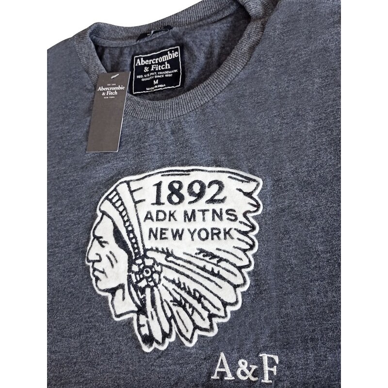Camiseta Abercrombie Masculina Muscle A&F New York 1892 Amarela