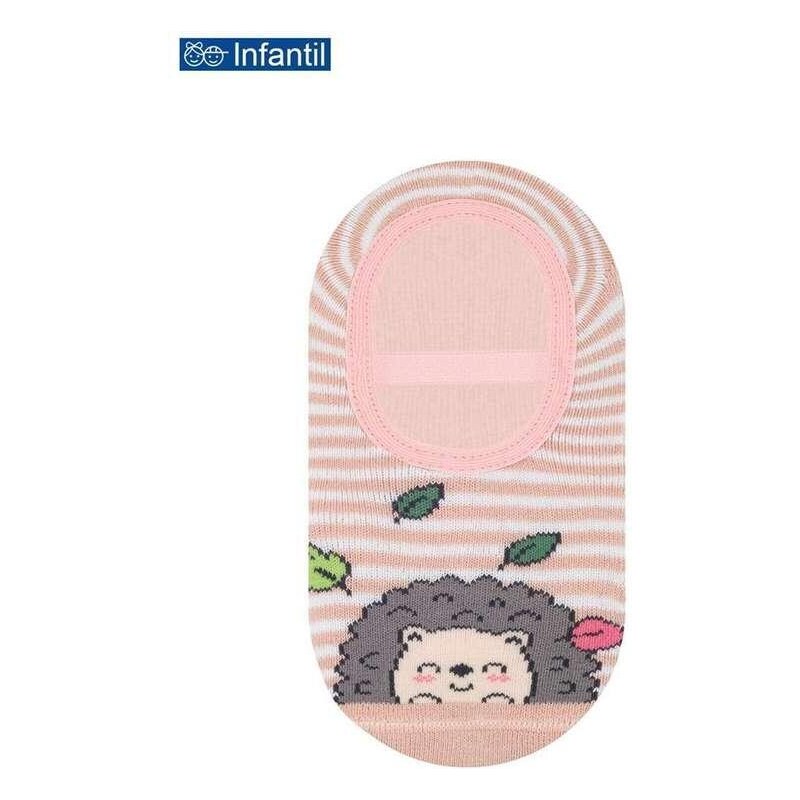 Sapatilha Infantil Antiderrapante Selene 2950-001 500-Rosa-Nude