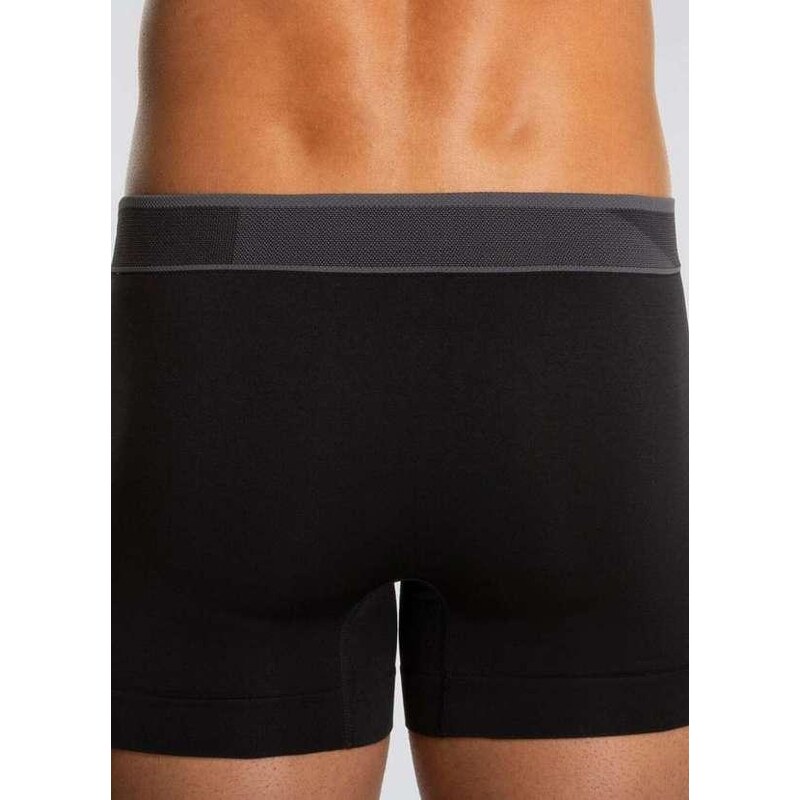 Cueca Boxer Lupo Micromodal - Preto