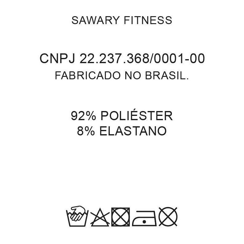Short-Saia Abstrato com Amarração Sawary Fitness