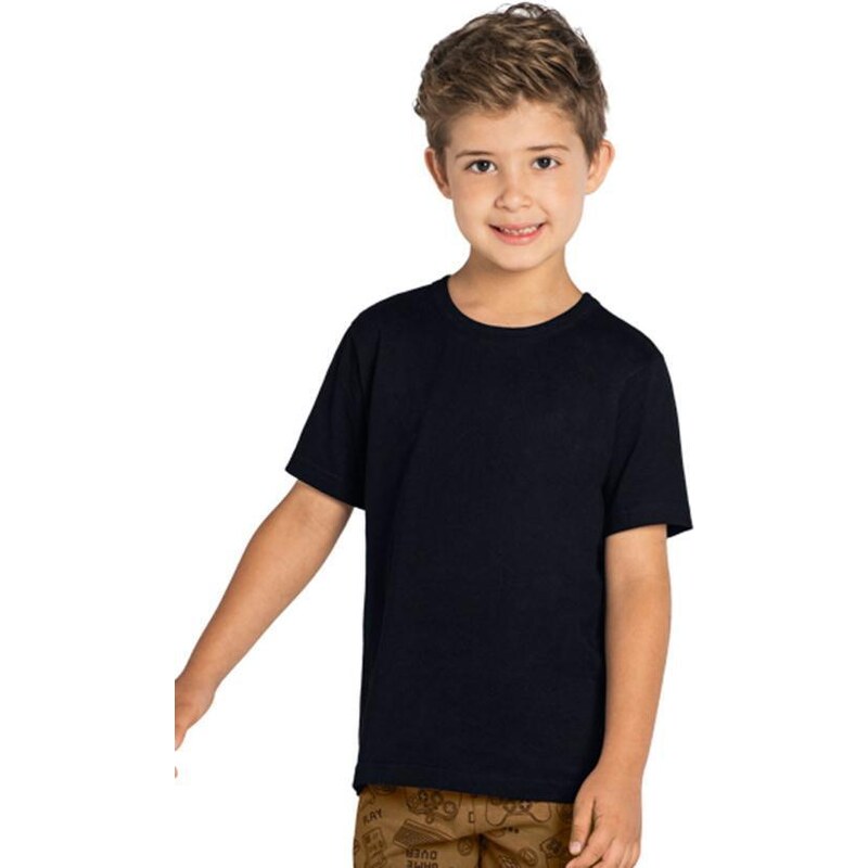 Brandili Camiseta Infantil Menino Malha Preto