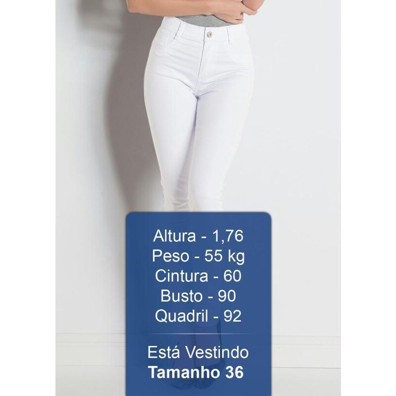 Calça sawary cintura alta sales branca