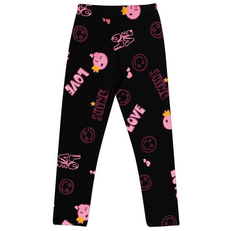 Legging Infantil Menina Cotton Urso Pink