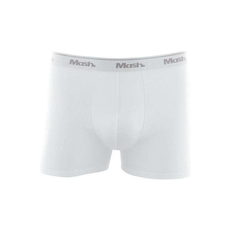 Cueca Lacoste Trunk Boxer Lettered Waist Branca Pack 3UN