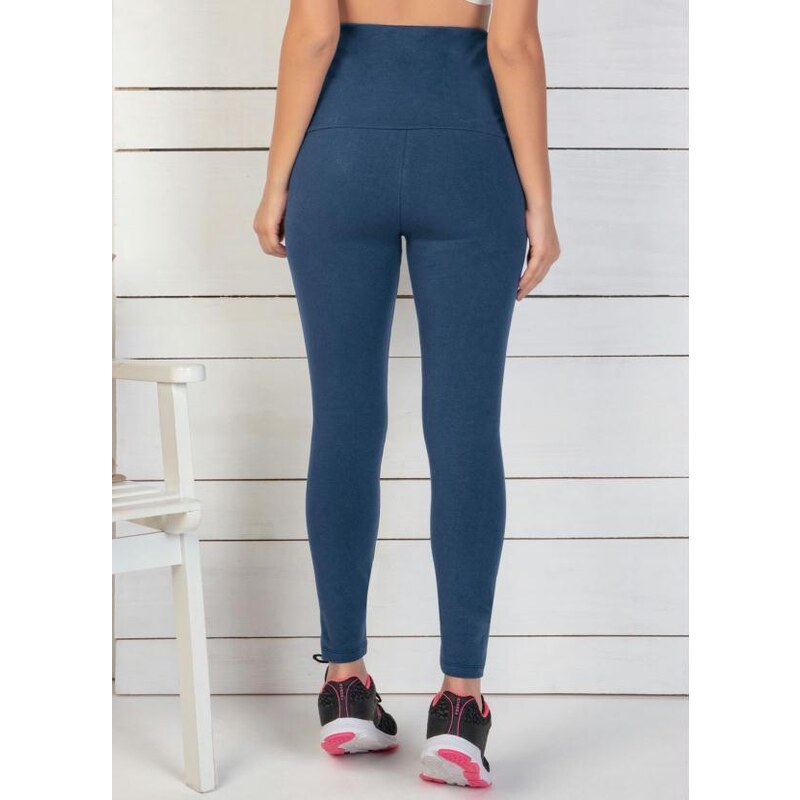 Bonprix Calça Legging em Cotton Preta 