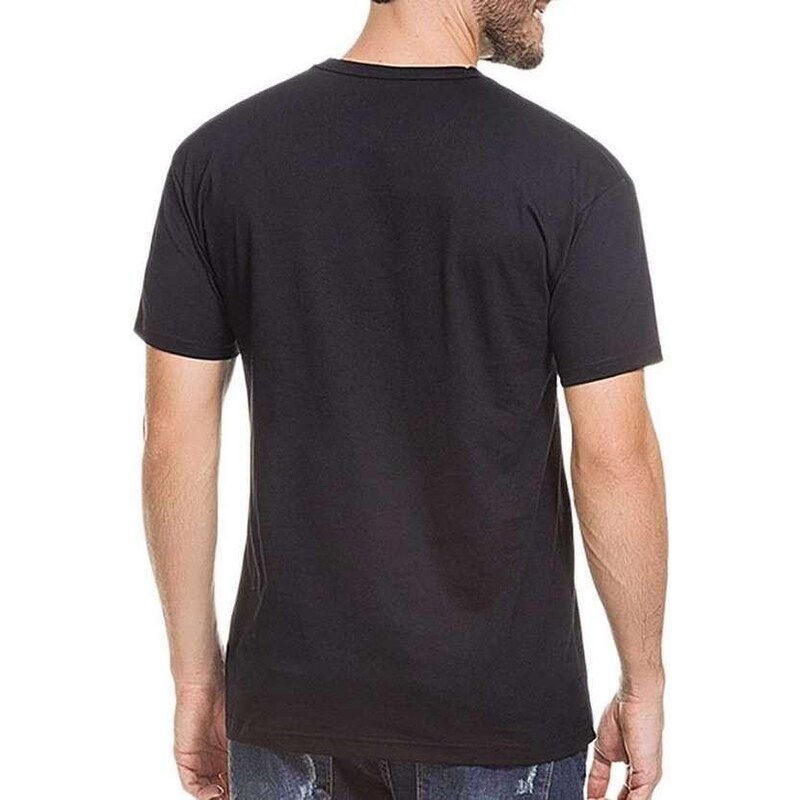 Camiseta Basic Zip-Off Preto - Moda Masculina